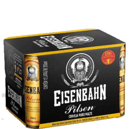 CERVEJA EISENBAHN PILSEN 350ML CX C 12UN