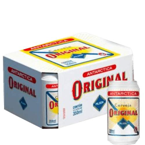 CERVEJA ORIGINAL LATA 350ML ANTARCTICA CX C 12UN